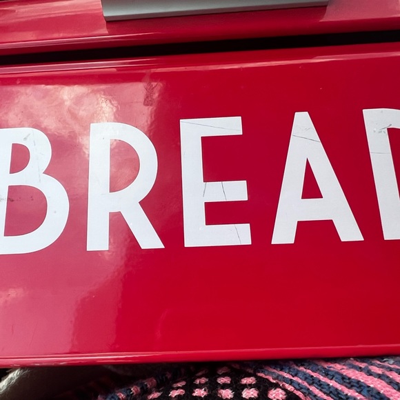 🥖NEW RETRO METAL VINTAGE STYLE RED BREAD BOX FOR KITCHEN DINER STYLE - Picture 11 of 11